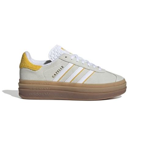 adidas wit geel|adidas gazelle sneakers.